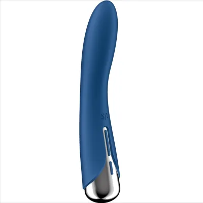 Satisfyer - vibrateur rotateur bleu spinning vibe 1 g-spot