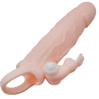 Baile - brave man penisabdeckung mit kaninchen und doppelmotor fleisch 16.5 cm