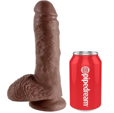 King Cock – 8-Zoll-Penis in Braun mit 20,3 cm langen Hoden