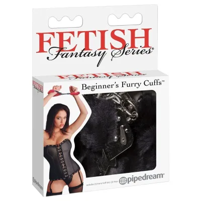 Manchons furry noir