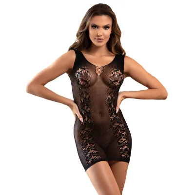 Subblime - 952167 robe court en résille élastique noir taille unique
