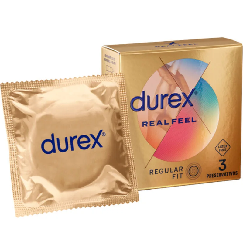 Durex - préservatifs real feel 3 unités
