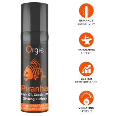 Crème énergisante piranha pour lui 15 ml
