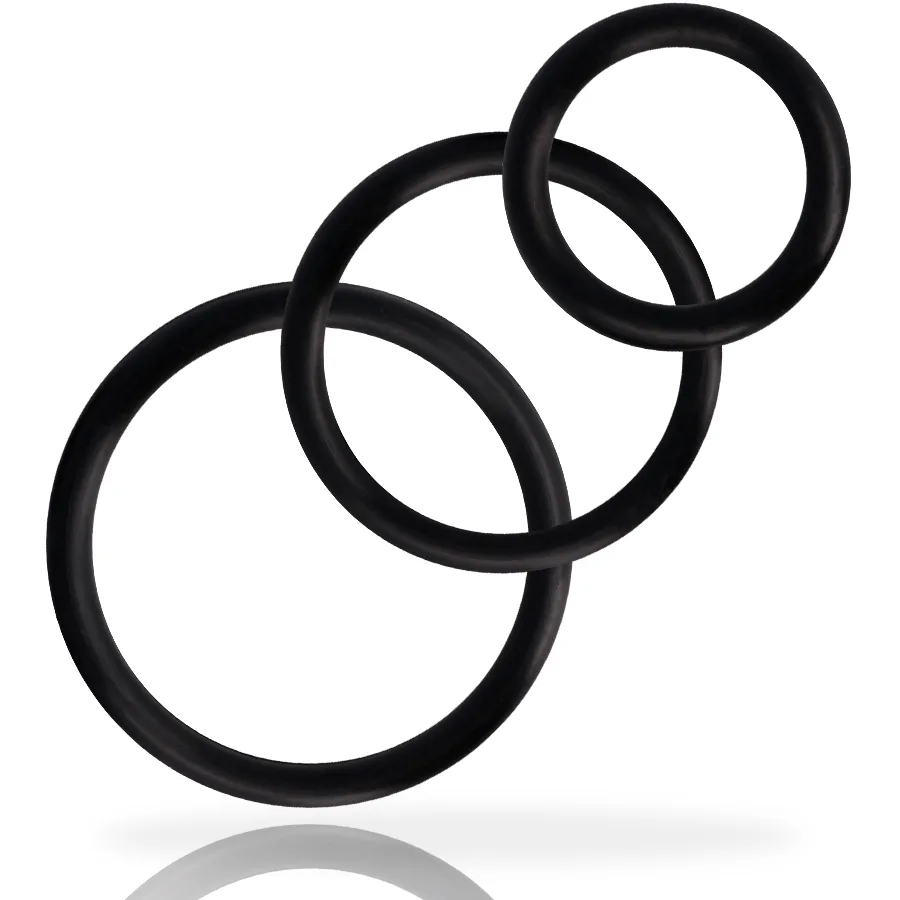 Ensemble d'anneau pour pénis noir