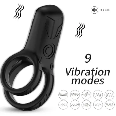 Armony - doppelringvibrator schwarz