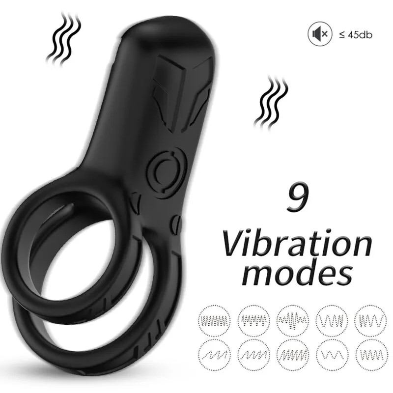 Armony - doppelringvibrator schwarz