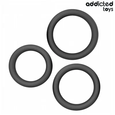 Lot d'anneaux plats en silicone