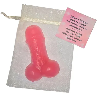 Penis shaped perfumed soap pink
