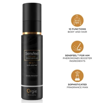 Sensfeel pour homme élixir de séduction 10 en 1 corps et cheveux 100 ml