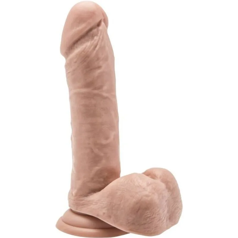 Gode 18 cm avec billes en peau