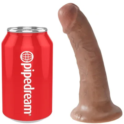 Realistischer penis 15 cm karamell