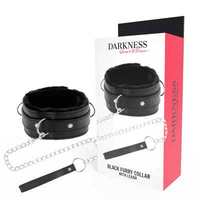 Darkness - comfortable posture necklace with leather chain