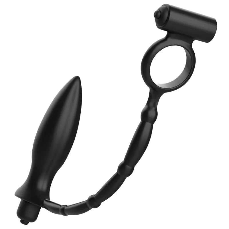 Plug anal avec anneau vibrant