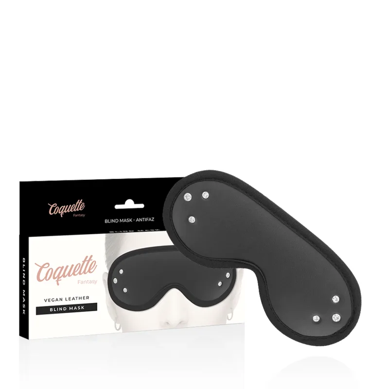 Coquette chic desire - masque fantasy en cuir végan avec doublure en néoprène