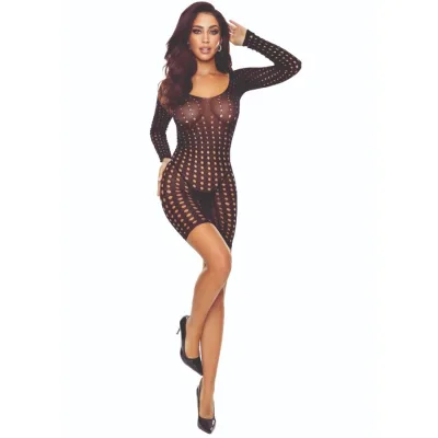 Passion - BS110 bodystocking black points