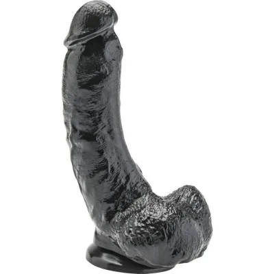 Dildo 20,5 cm con sfere nero