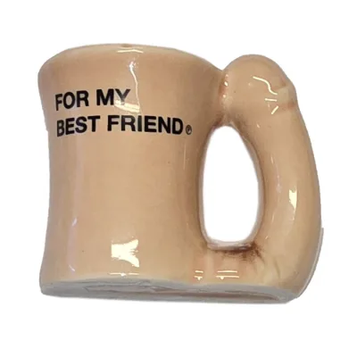 Keramikbecher-magnet mit penisgriff „für meinen besten freund“