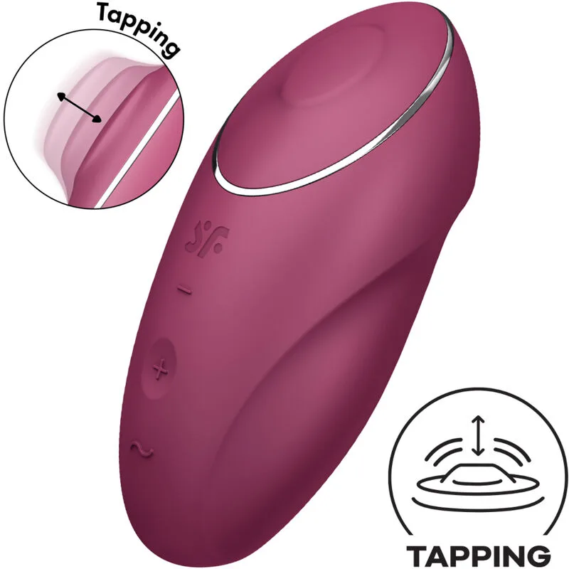 Satisfyer - tap & climax 1 vibrateur lay-on rouge