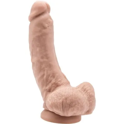 Dildo 20,5 cm con palle di pelle
