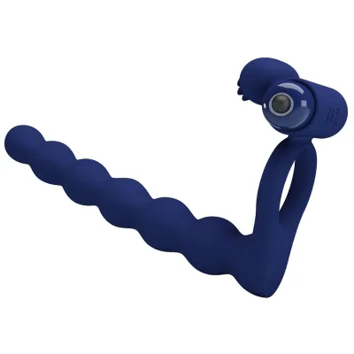 Pretty love - ajmal vibrationsring mit stecker blau