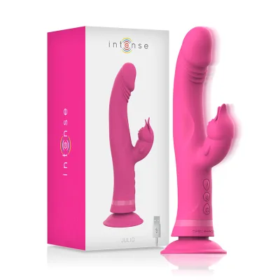 Intense - julio rabbit vibrator rosa silikon