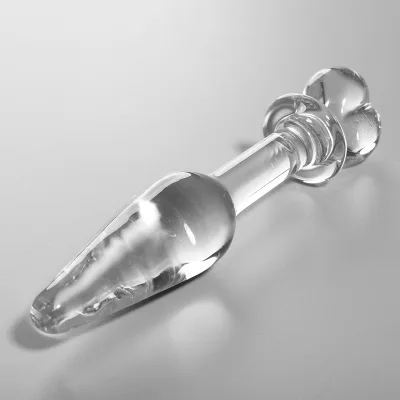 Modelo 7 plug cristal transparente 13.5 cm -o- 3 cm