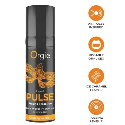 Pulse kissable gel intime à sensation de pulsions 15 ml