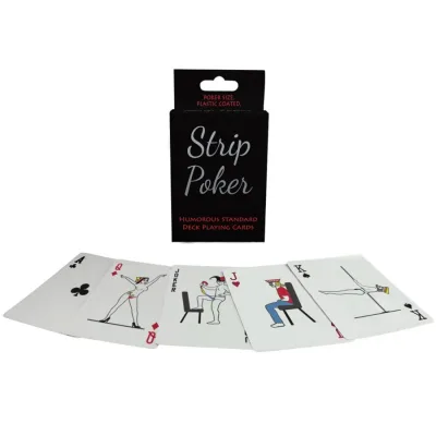 Jeu de cartes humoureux de strip poker