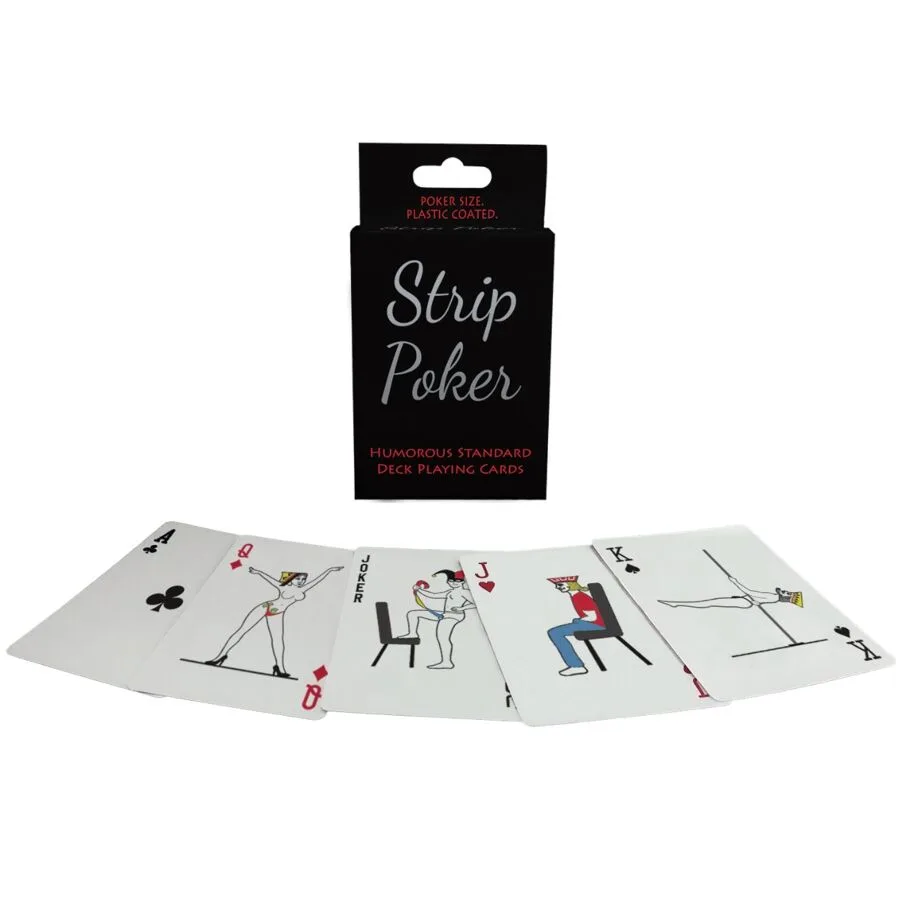 Jeu de cartes humoureux de strip poker