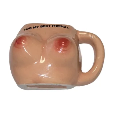 Brustmagnet im keramikbecher „für meine beste freundin“