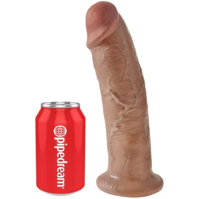 Realistischer penis 24 cm karamell
