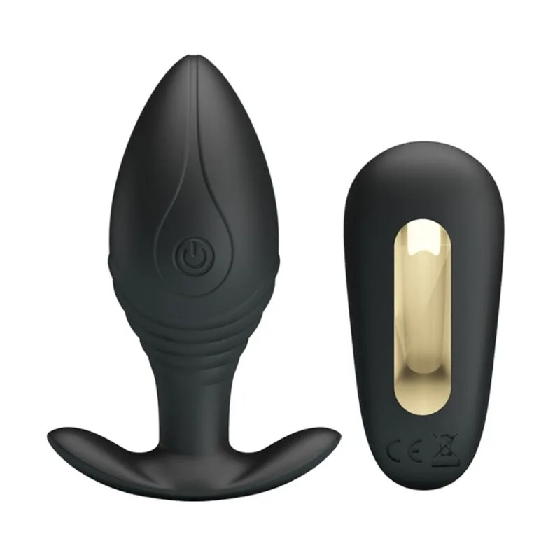 Pretty love - vibrateur rechargeable regina anal plug noir