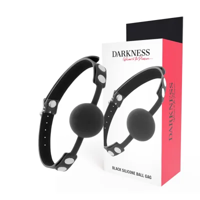Darkness - black silicone gag