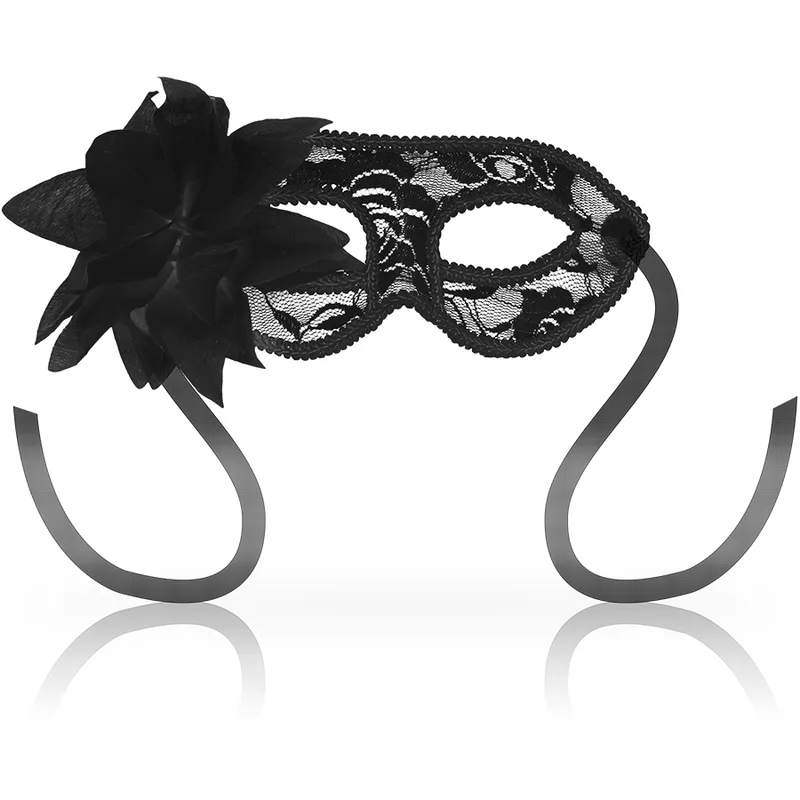 Ohmama - masques masques dentelles noires et fleurs