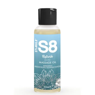 S8 refresh erotisches baumwollmassageöl 50 ml