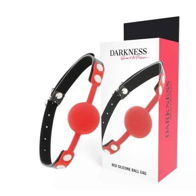 Darkness - red silicone gag