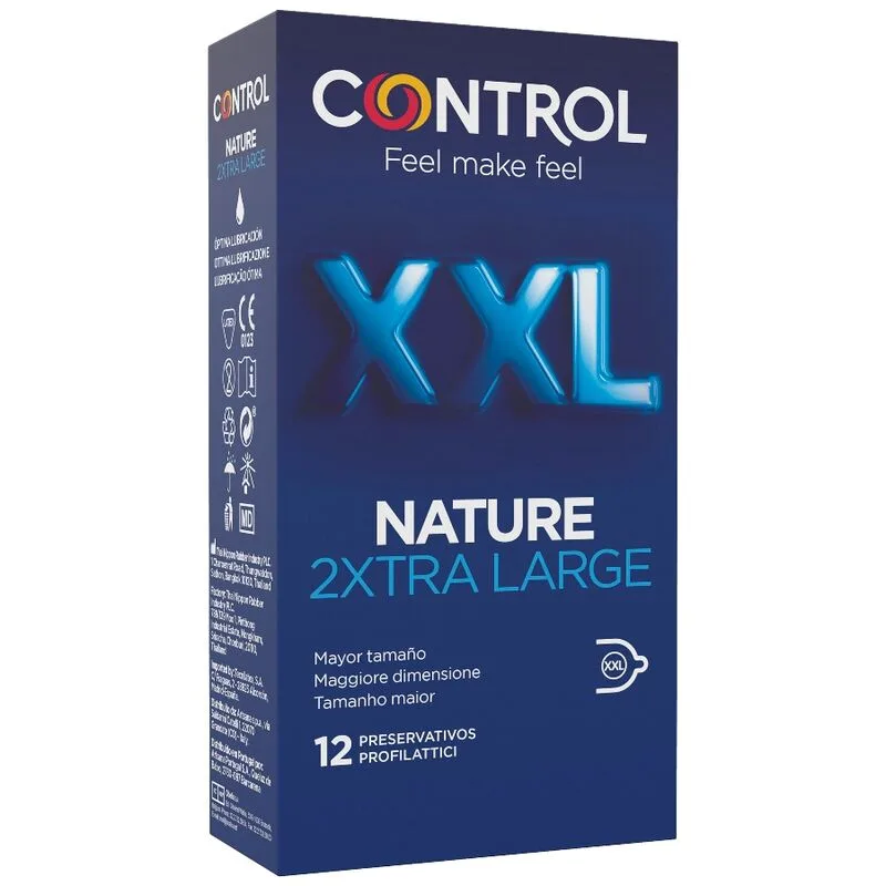 Control - préservatifs nature 2XTRA grands XXL - 12 unités