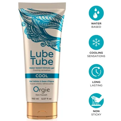 Tube de lubrification gel intime rafraîchissant à base de eau 150 ml