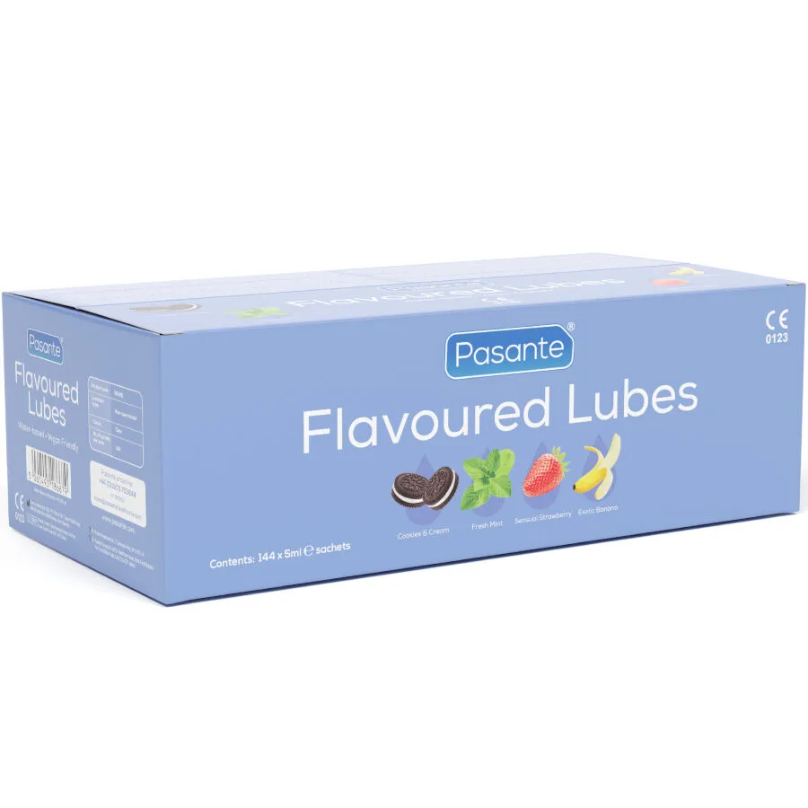 Boîte de lubrifiants aromatisés 144 unités 5 ml