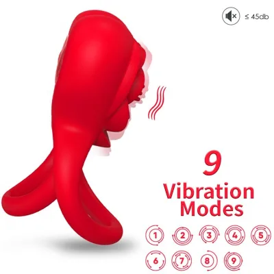Armony - ringvibrator herz rot