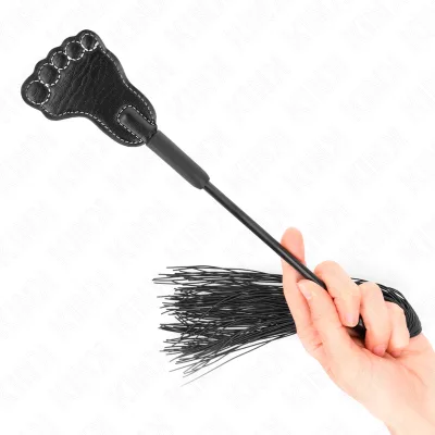Kink - pagaie en forme de pied avec fouet à gland 31 cm