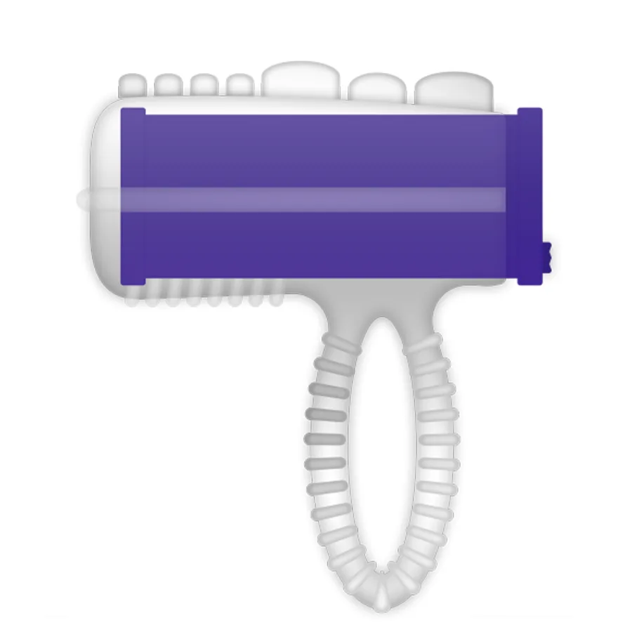 Anneau vibrant pour la langue, violet