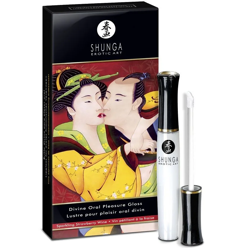 Shunga - gloss à lèvres divine fraise & cava