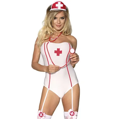Subblime - sexy nurse costume with teddy S/M
