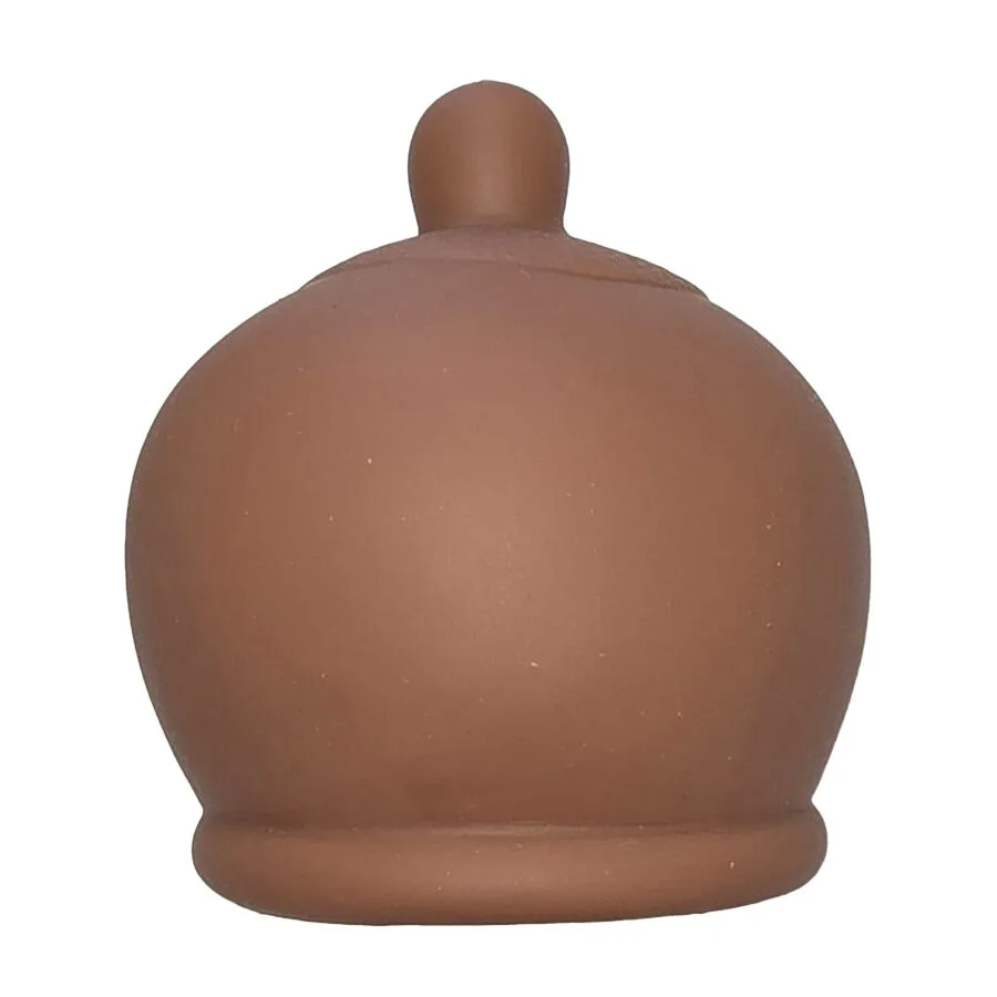 Jouet anti-stress en forme de sein marron