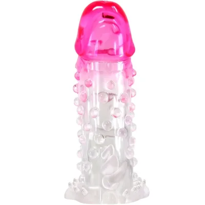 Pretty love - wilford realistische vergrösserungshülse mit geprägtem penis rosa