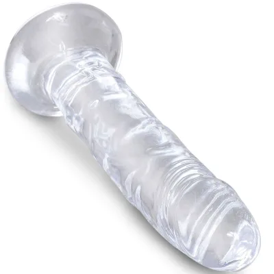 Clear realistischer penis 15.5 cm transparent