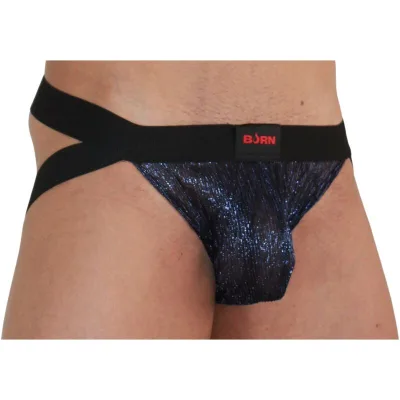 006 jock shiny blue / black M