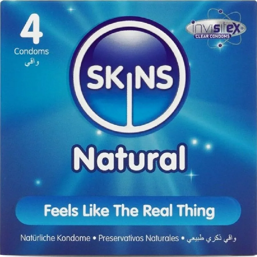 Pack de 4 préservatifs naturels premium