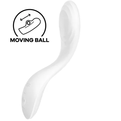 Satisfyer - vibrateur spot g rrrolling pleasure blanc